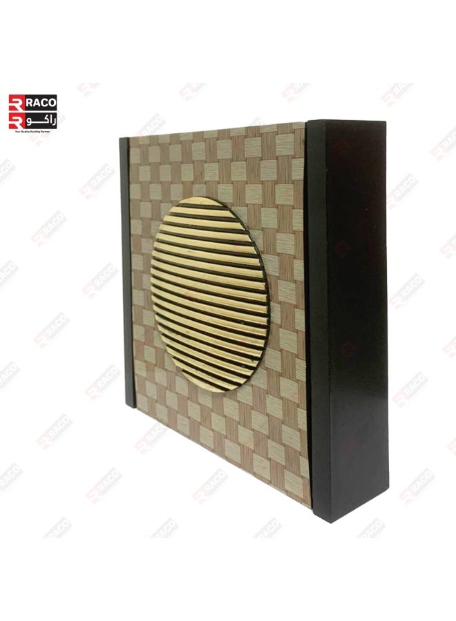 RACO Doorbell Chime – Classic Ding Dong Sound, 220V Electric Door Bell with Elegant Wooden Pattern Design – Durable & Stylish Home Calling Bell - Image 2