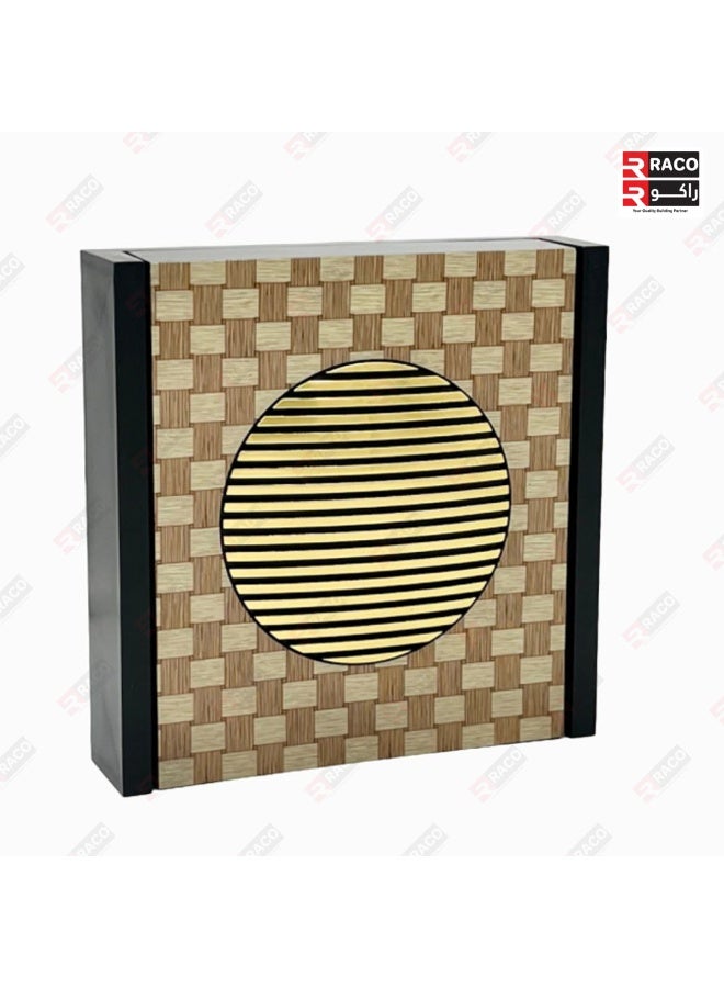 RACO Doorbell Chime – Classic Ding Dong Sound, 220V Electric Door Bell with Elegant Wooden Pattern Design – Durable & Stylish Home Calling Bell - Image 3