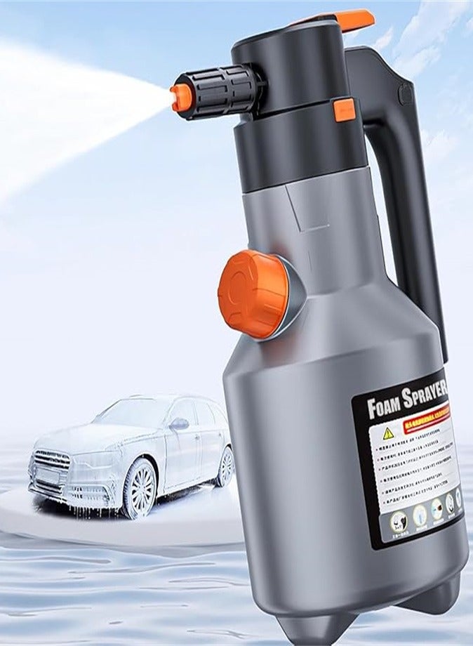 Generic Electric Foam Sprayer, 0.5 Gallon/2 Liter Car Foam Sprayer, 2 Modes with USB Rechargeable 4500mAh for Car Washing Gardening House Cleaning  - Image 1