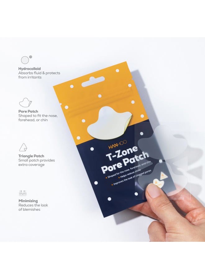 HANHOO Dark Spot Brightening Patch T-Zone Pore Patch|Hydrocolloid Nose Strips|Microneedle Patches for Dark Spots| T-Zone Pore Patches - 8 Pore + 8 Triangle Patches|Dark Spot Brightening Patch 12 - Image 3