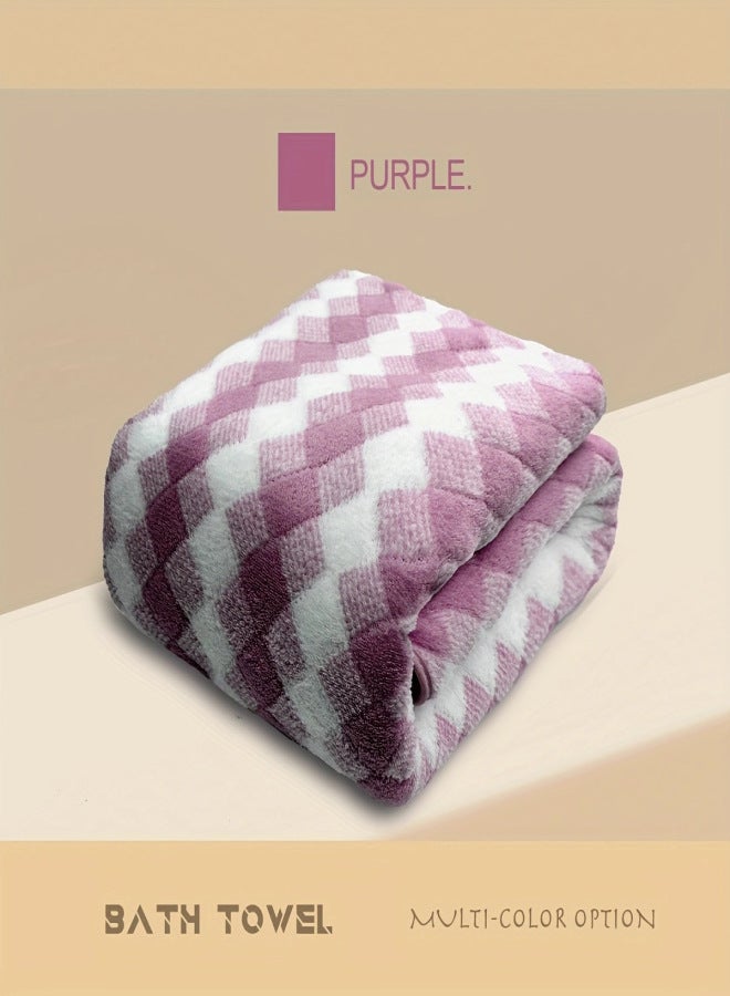 Towel Non Hair Removal Household Bath Towel Thick Soft Comfortable Coral Velvet Adult Beach Towel - Image 2