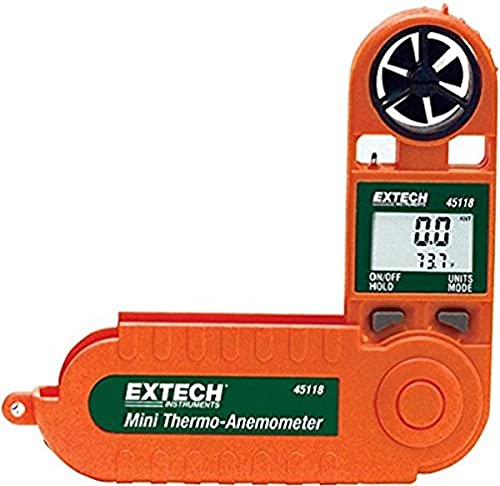 Extech AN200 CFM/CMM Mini Thermo-Anemometer with Built-in Infrared Thermometer - Image 1