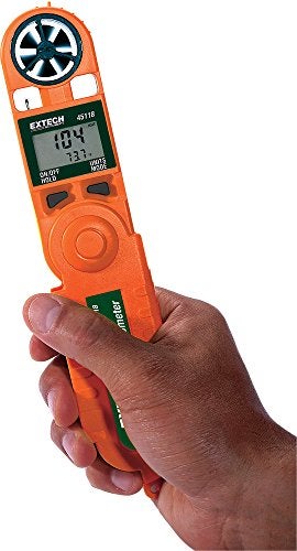 Extech AN200 CFM/CMM Mini Thermo-Anemometer with Built-in Infrared Thermometer - Image 2