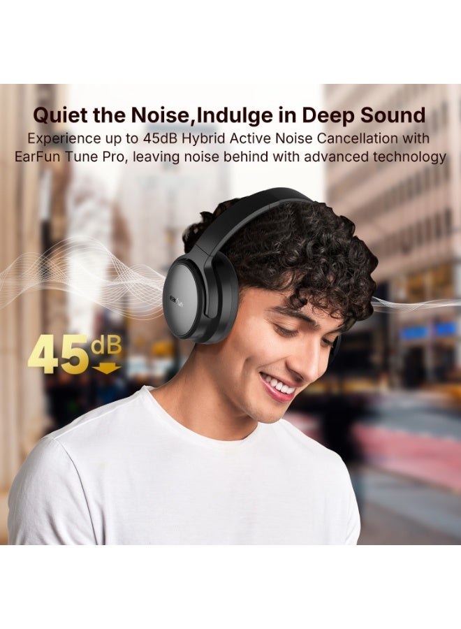 إيرفن سماعات EarFun Tune Pro لاسلكية بخاصية إلغاء الضوضاء النسماعات EarFun Tune Pro لاسلكية بخاصية إلغاء الضوضاء النشط، مزودة بـ 5 ميكروفونات، وقت تشغيل يصل إلى 120 ساعة، صوت عالي الدقة Hi-Res، إعدادات EQ مخصصة عبر التطبيق، تصميم مريح، Bluetooth 5.4، ودعم الاتصال المتعدد بين جهازين.شط، مزودة بـ 5 ميكروفونات، وقت تشغيل يصل إلى 120 ساعة، صوت Hi-Res، إعدادات EQ مخصصة عبر التطبيق، تصميم مريح، Bluetooth 5.4، ودعم الاتصال المتعدد. - Image 3
