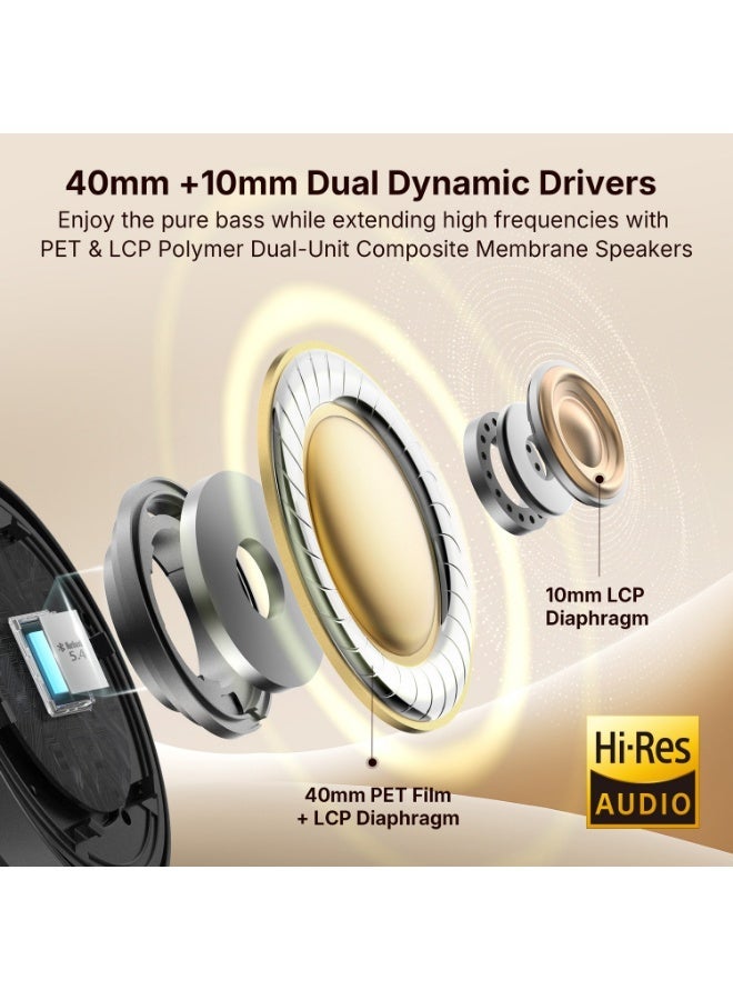 إيرفن سماعات EarFun Tune Pro لاسلكية بخاصية إلغاء الضوضاء النسماعات EarFun Tune Pro لاسلكية بخاصية إلغاء الضوضاء النشط، مزودة بـ 5 ميكروفونات، وقت تشغيل يصل إلى 120 ساعة، صوت عالي الدقة Hi-Res، إعدادات EQ مخصصة عبر التطبيق، تصميم مريح، Bluetooth 5.4، ودعم الاتصال المتعدد بين جهازين.شط، مزودة بـ 5 ميكروفونات، وقت تشغيل يصل إلى 120 ساعة، صوت Hi-Res، إعدادات EQ مخصصة عبر التطبيق، تصميم مريح، Bluetooth 5.4، ودعم الاتصال المتعدد. - Image 4