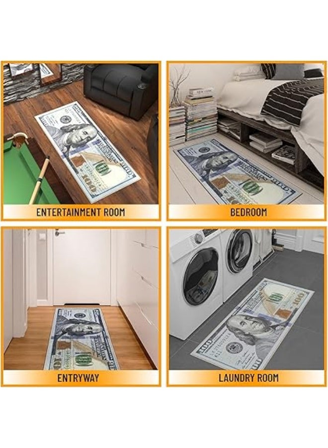 PROMASS Dollar Bill Design Floor Mat – Soft Anti-Slip Rug for Home & Office - Image 2