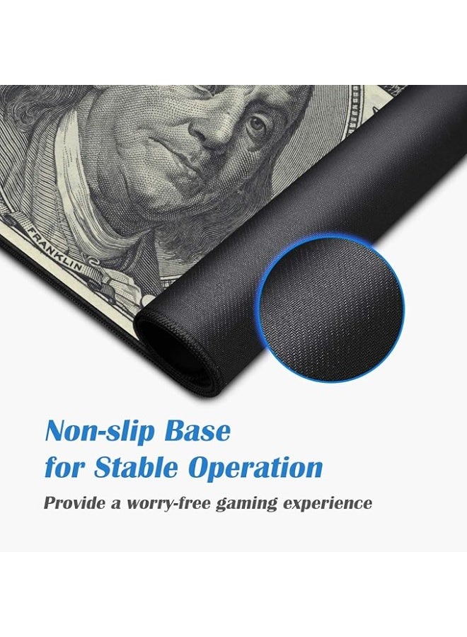 PROMASS Desk Pad Mat Gaming Mouse Pads with Coasters Non-Slip Rubber Base Mousepad with Stitched Edges for Work & Gaming, Office & Home - Image 2