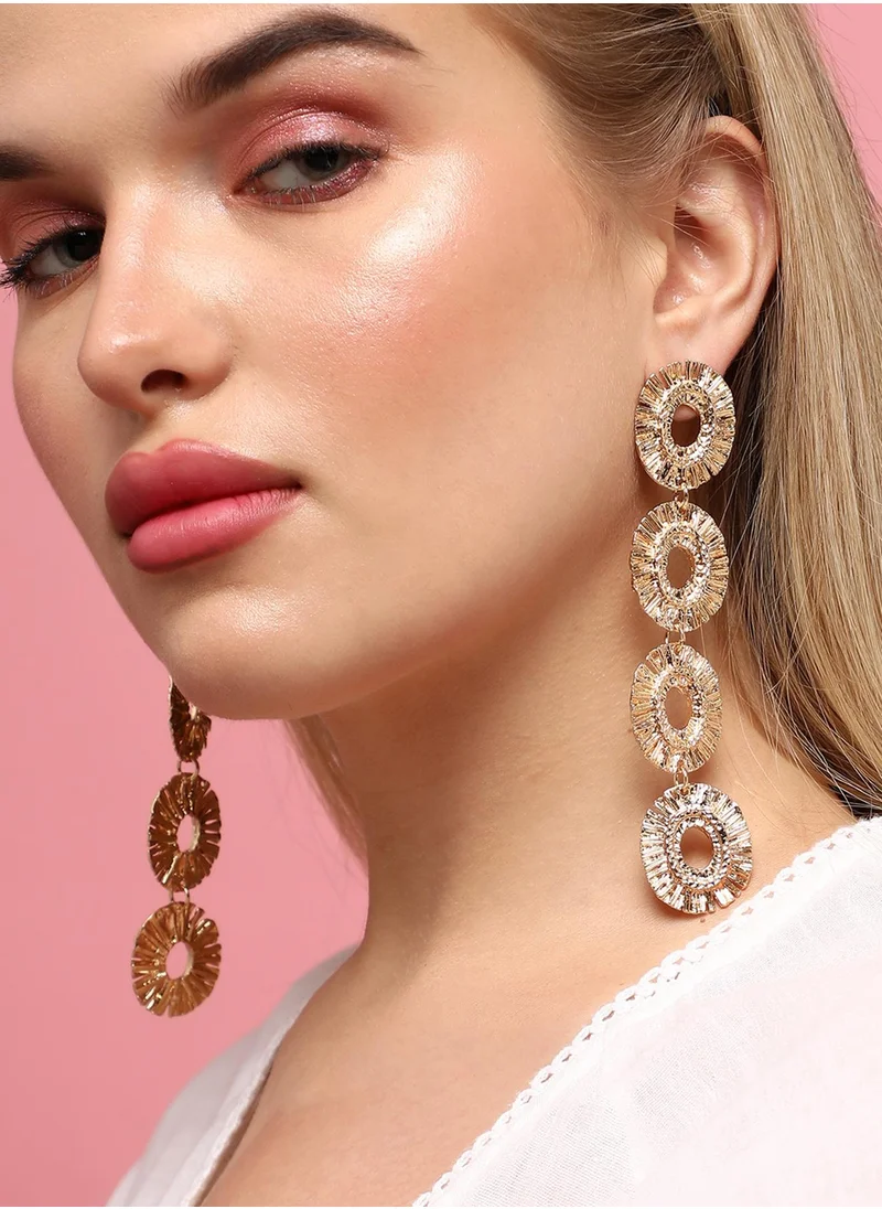 SOHI Effortless Glam Mesmerizing Drop Earrings