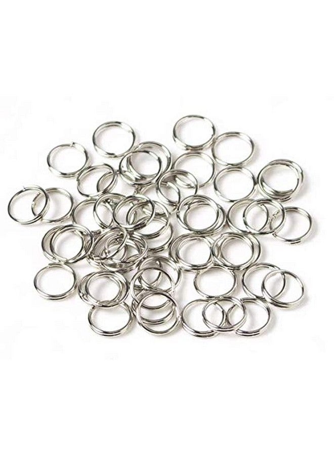 LASSUM 200PCS 10mm Double Loops Round Split Jump Rings Wire Connector for Jewelry Making,Silver - Image 1