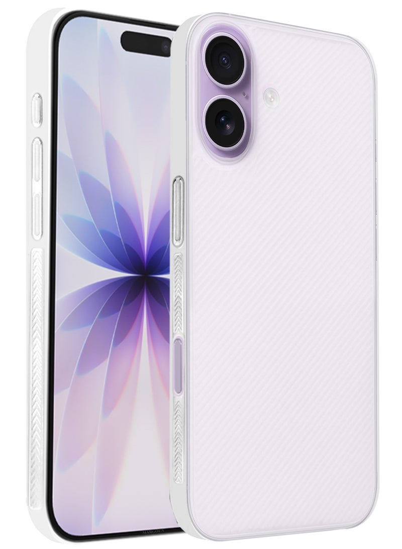 CATANES 2 Packs Case Cover for iPhone 17 - Sturdy Durable Ultra-Thin Case - Air Skin Line Design Transparent Back Cover -  Drop Protection Cover  with 3D Screen Protector - White - Image 3