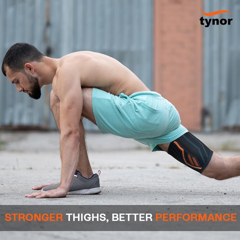 TYNOR Thigh Compression Sleeves - Adjustable Non-Slip Support for Men & Women - Image 5