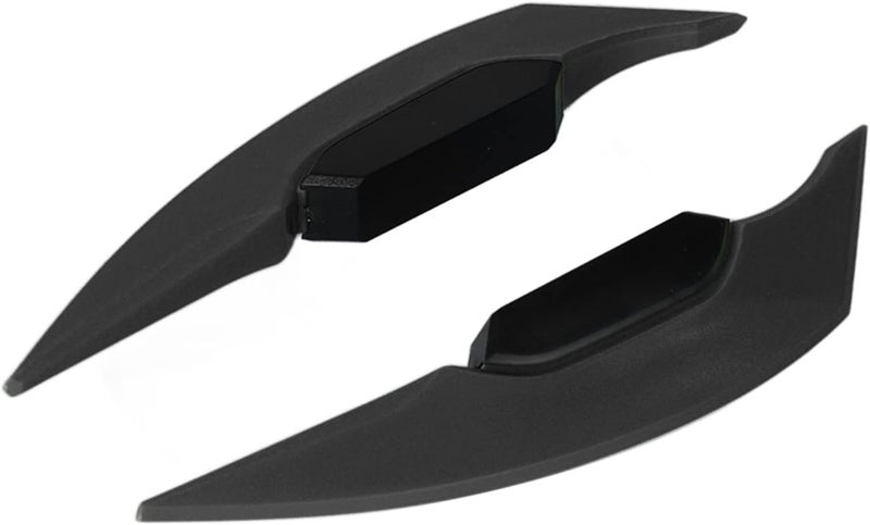 KSA market compliant quality aqxreight Pair Side Winglet Aerodynamic Wing Spoi Pair Side Winglet Aerodynamic Wing Spoiler for, Electric Bikes, and ATVs, High (Black) Fixed & portable compatible - Image 2
