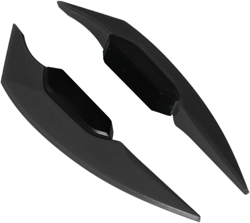 KSA market compliant quality aqxreight Pair Side Winglet Aerodynamic Wing Spoi Pair Side Winglet Aerodynamic Wing Spoiler for, Electric Bikes, and ATVs, High (Black) Fixed & portable compatible - Image 1