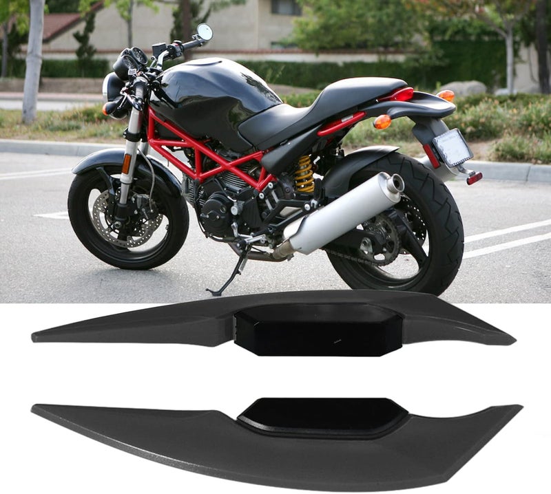 KSA market compliant quality aqxreight Pair Side Winglet Aerodynamic Wing Spoi Pair Side Winglet Aerodynamic Wing Spoiler for, Electric Bikes, and ATVs, High (Black) Fixed & portable compatible - Image 5