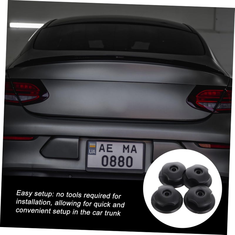 4 Pack Heavy Duty Car Trunk Hooks with Screws and Adhesive Tape for Cargo Net and Luggage Security - Image 5