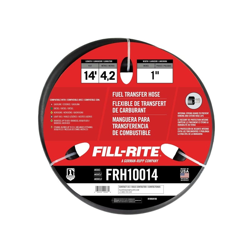 FILL RITE FRH10014 1" x 14' Fuel Transfer Hose - Image 2