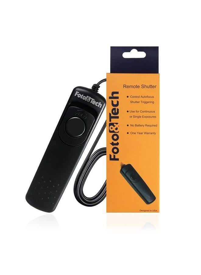 Foto&Tech - Wired Remote Shutter Release Control CS-205 Replacement for PENTAX 645Z, 645D, K1, K3, K5, K5 II, K30, K50 K500 K7 K110D K100D, K100D Super, K200D K10D K20D(Compatible Pentax CS-205) - Image 1