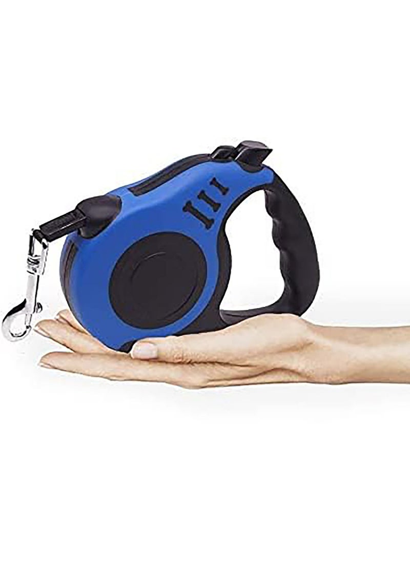 Retractable Dog Leash, Pet Walking Leash With Anti-slip Handle, Strong Nylon Tape, Tangle-free,One-handed One Button Lock & Release, Suitable For Small/Medium Dog Or Cat (16 ft)