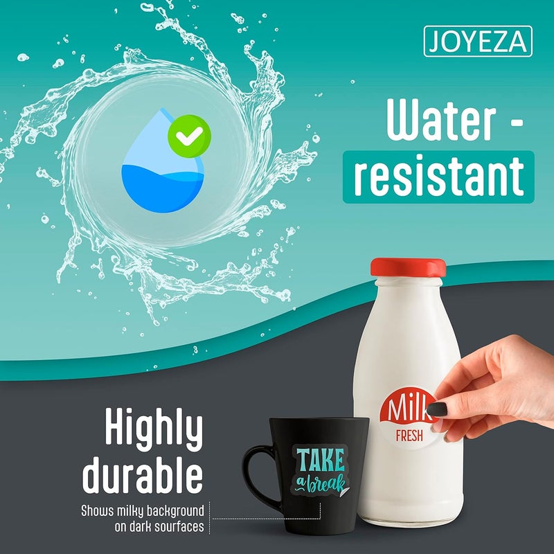 JOYEZA Premium Printable Vinyl Clear Sticker Paper for Inkjet Printer - 25 Sheets Translucent Waterproof, Dries Quickly Vivid Colors, Holds Ink Well - Inkjet & Laser Printer - Image 4