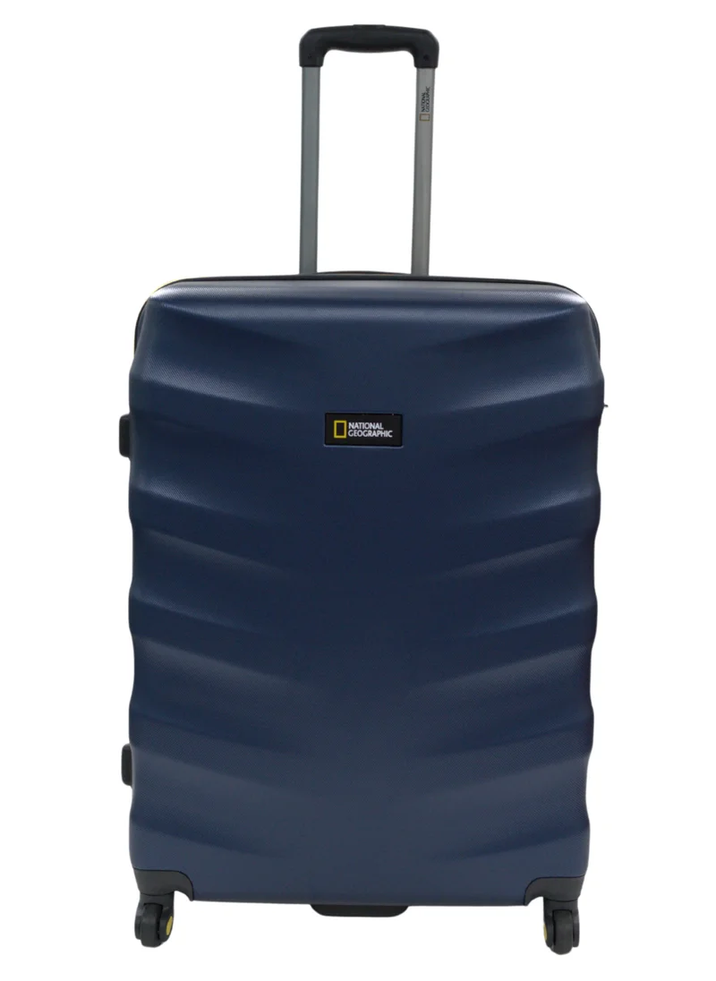 ناشيونال چيوغرافيك National Geographic Arete ABS Hard Case Large Check-In Travel Suitcase Navy, Durable Lightweight Travel Luggage, 4 Wheel Trolley Bag with TSA Combination Lock (28 Inch).