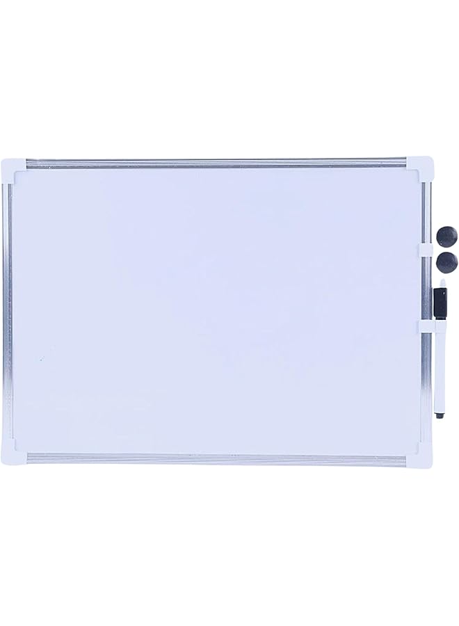 erorex Whiteboard Double Sided Magnetic White Board Set With Marker Pen For Charts Checklists Daily Planner Grocery Lists Selling Products Meals Planner And Drawing Small White Board 30 X 20  - Image 1