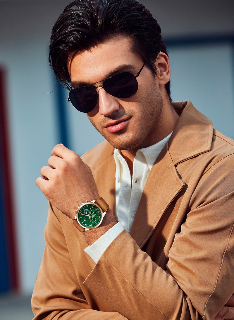 Sapphero Watches for Men Analog Watch Mens Watches Waterproof Watch Silver Watch Quartz Chronograph Date Men's Wrist Watches Stainless Steel Casual Luxury Gifts for Men Unique Mens Dress Watch - Image 3