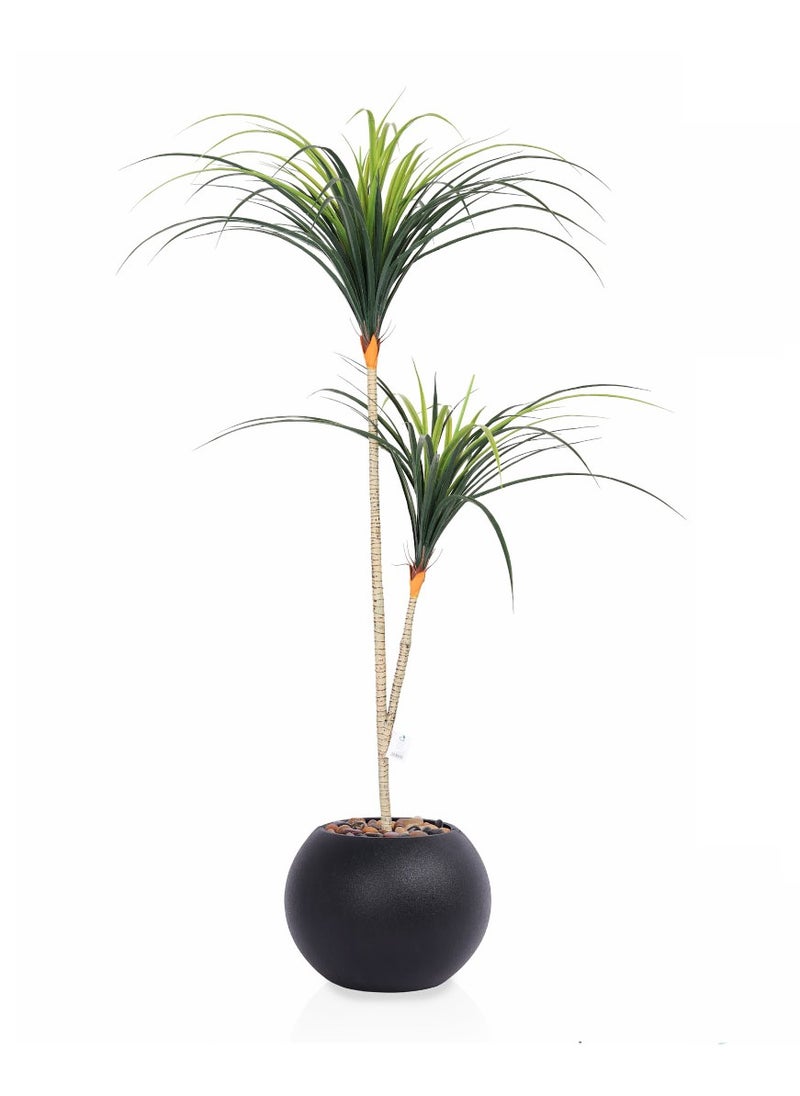 Alrassi Artificial Dracaena Tree with Slim Leaves – 140 cm Height for a Natural and Elegant Touch to Your Home or Office Décor  - Image 1
