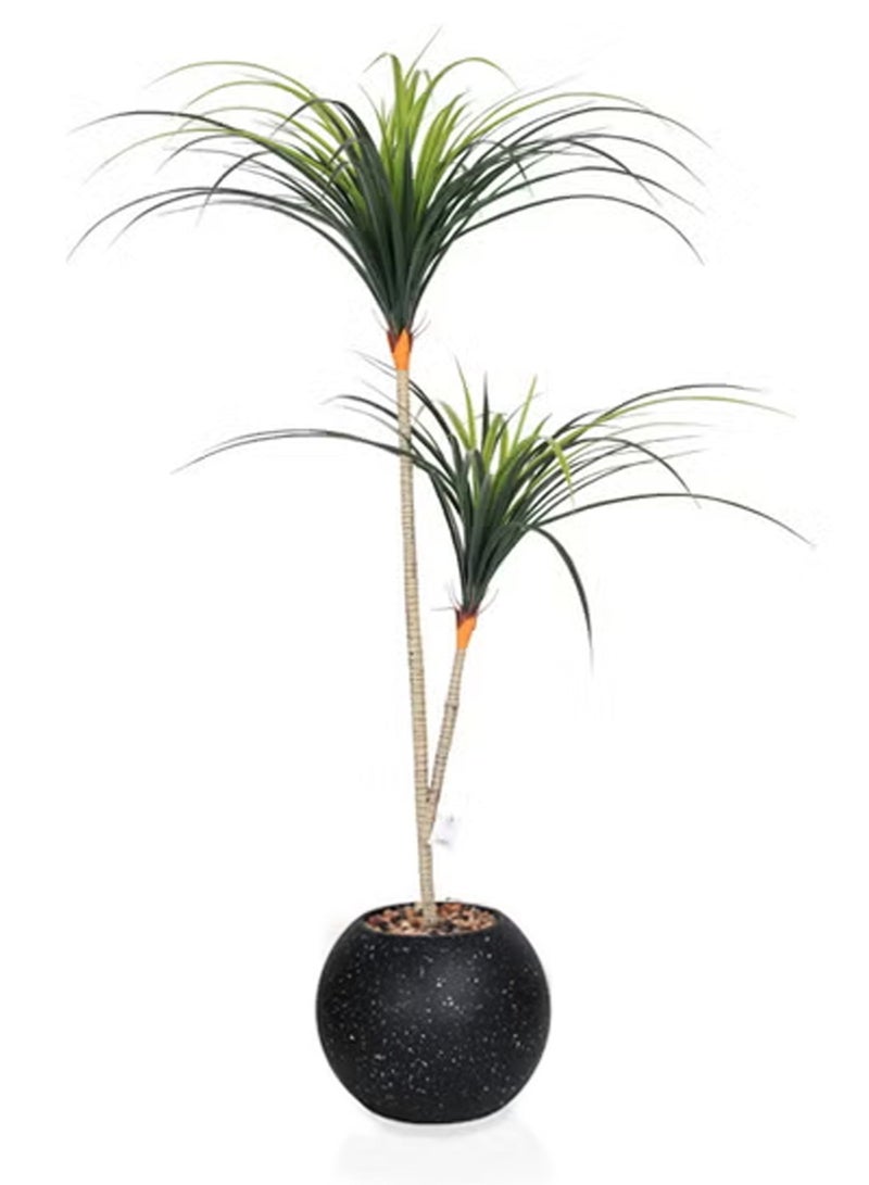 Alrassi Artificial Dracaena Tree with Slim Leaves – 140 cm Height for a Natural and Elegant Touch to Your Home or Office Décor - Image 1