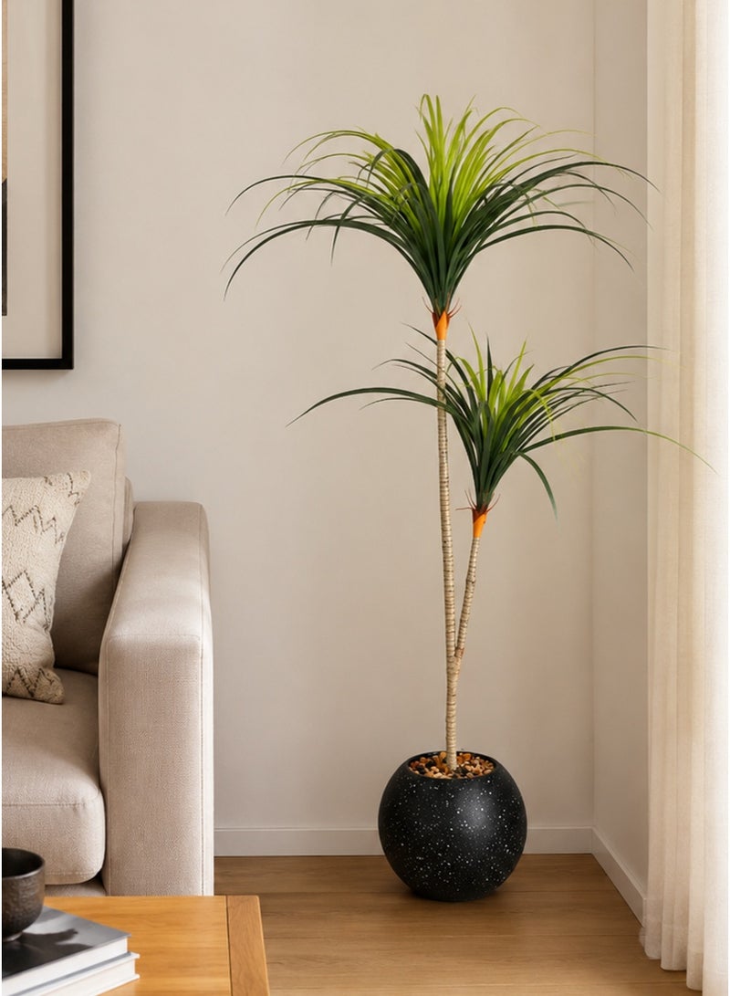 Alrassi Artificial Dracaena Tree with Slim Leaves – 140 cm Height for a Natural and Elegant Touch to Your Home or Office Décor - Image 3