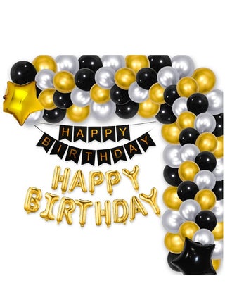 40pcs Latex Balloons and Decorations Set - Black Gold Silver Balloons, Perfect for Graduation, Baby Shower, Wedding, Birthday, Bachelorette Party - pzsku/ZAB412E21F732C6FB3FD1Z/45/_/1736782807/bfbaab93-1211-419f-ab99-d0185c81b258