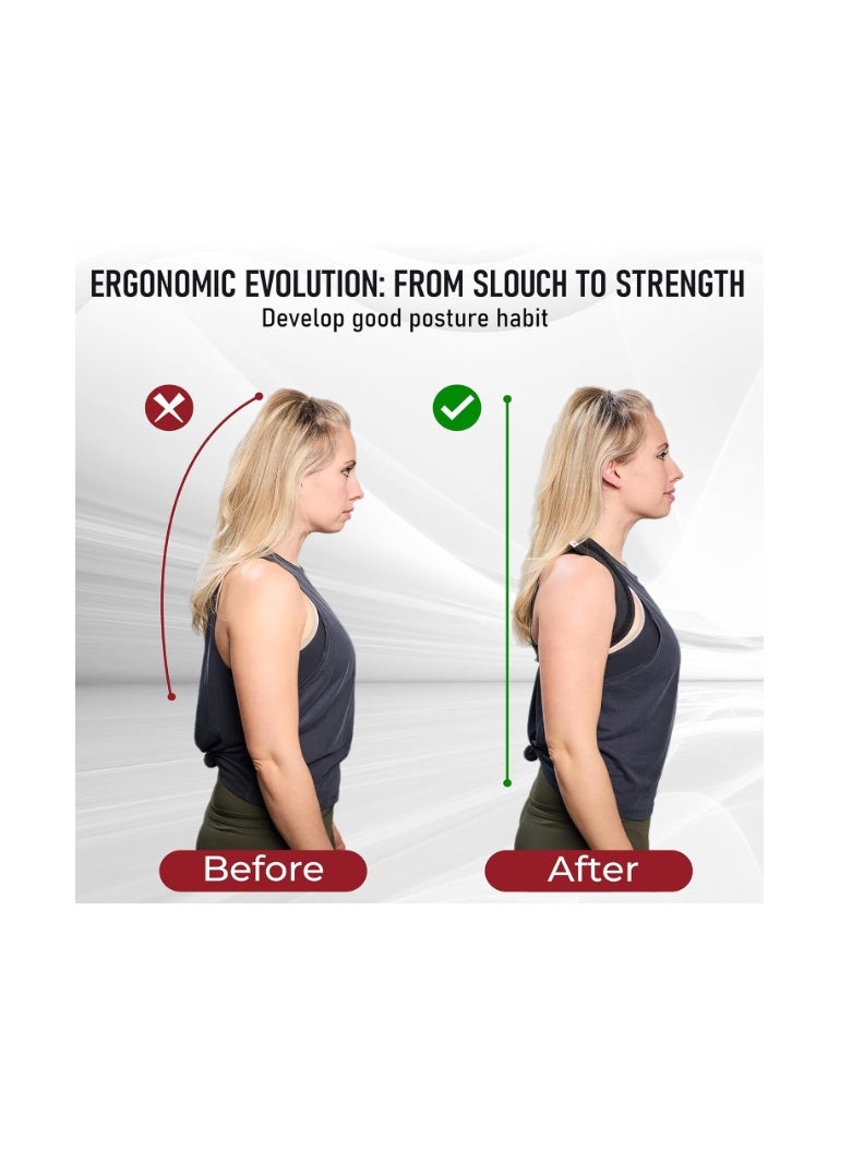 SHRINK Posture Corrector Back Support Brace - Best for Improving Posture, Helps Relieve Back Pain, and Adjustable for Spine, Neck and Shoulder, Helps Reduce Pain for Women and Men - Image 2