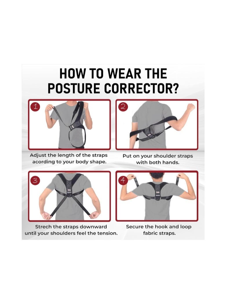SHRINK Posture Corrector Back Support Brace - Best for Improving Posture, Helps Relieve Back Pain, and Adjustable for Spine, Neck and Shoulder, Helps Reduce Pain for Women and Men - Image 4
