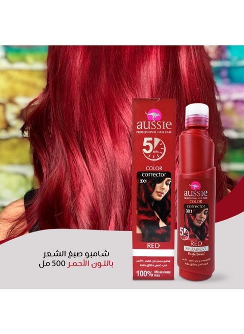 شامبو مصحح اللون الاحمر للشعر - 500 مل
