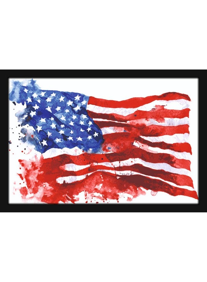 Mad Masters American Flag US Painting Aesthetic Hanging Photo Frame Decorative Item Home Decoration and Wall Decor for Living Room and Bedroom (MM 1739, 8x12 Inch, Paper, Without Plexi Glass) - Image 1