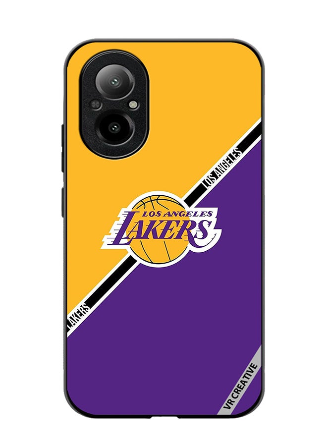 VR CREATIVE Protective Case Cover For Realme C67 4G Los Angeles Lakers Design Multicolour - Image 1