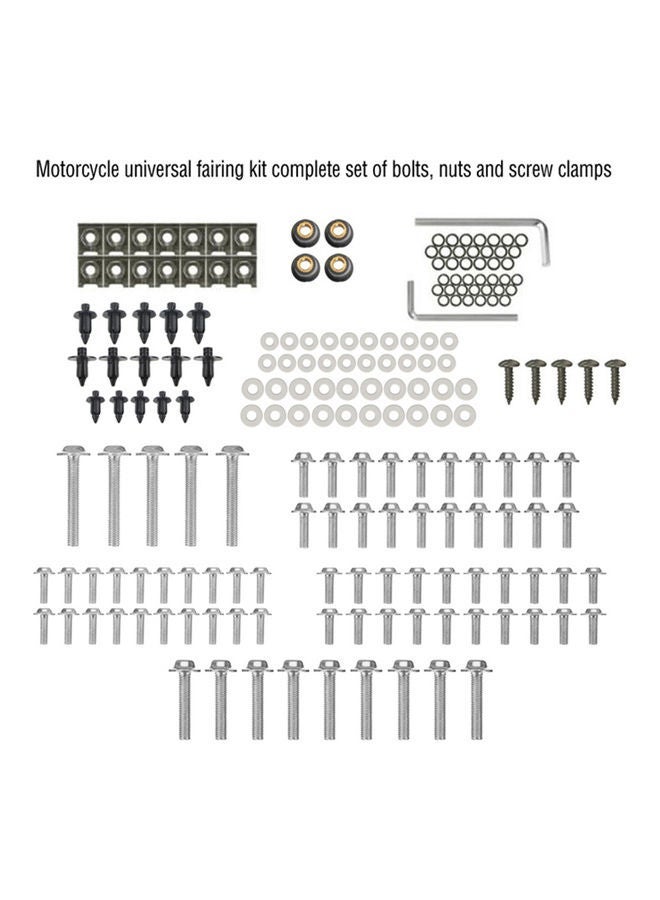 NIBEMINENT 194-Piece Motorcycle Fairing Bolts Screws Bodywork Kit Set  - Image 4