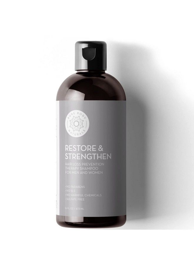 PURE BODY NATURALS Hair Loss Shampoo To Restore And Strengthen Large 16 Ounce Dht Blocker Shampoo For Thinning Hair For Men And Women By (Label Varies) - Image 2