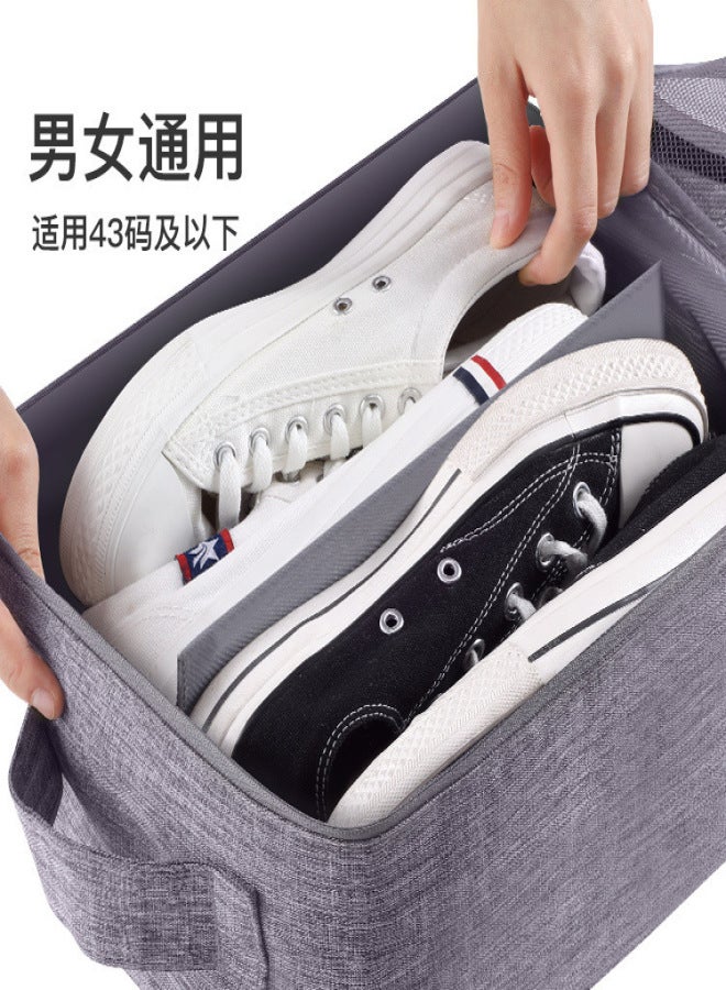 2023 hot type Internet celebrity can take and hang small suitcase waterproof thickened travel underwear shoes socks storage bag gray - Image 5