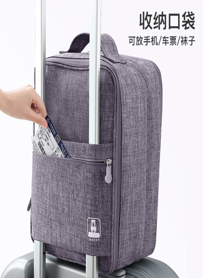 2023 hot type Internet celebrity can take and hang small suitcase waterproof thickened travel underwear shoes socks storage bag gray - Image 3