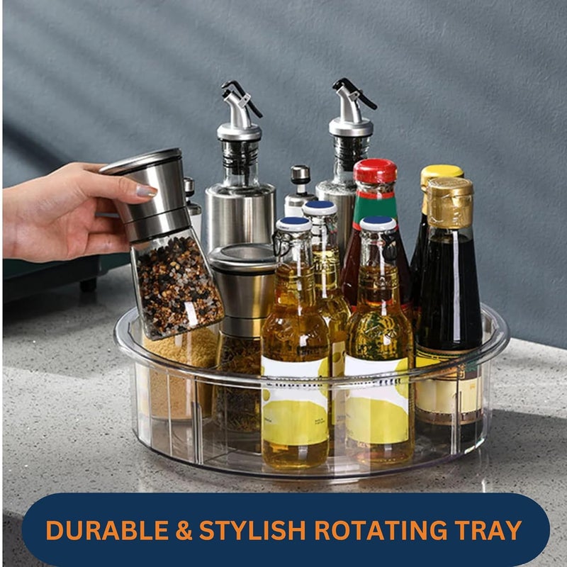 StacPro Multi-Purpose 360° Rotating Organizer Turnable Tray Lazy Susan Pack of 1 | Non-Slip Design Storage | Dinnerware & Serving Dishes for Kitchen, Pantry, Bathroom, and Office - Image 5
