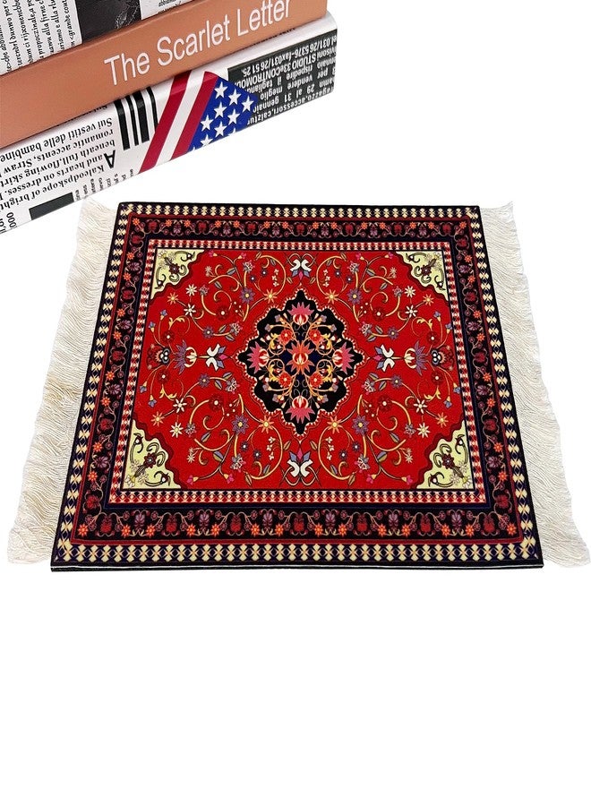 kotoyas Rug Mouse Pads, 4 Pack Woven Rug Persian Style Carpet Mouse Pad for Table Décor - Image 3