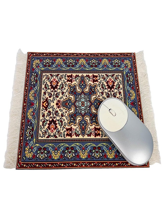 kotoyas Rug Mouse Pads, 4 Pack Woven Rug Persian Style Carpet Mouse Pad for Table Décor - Image 4