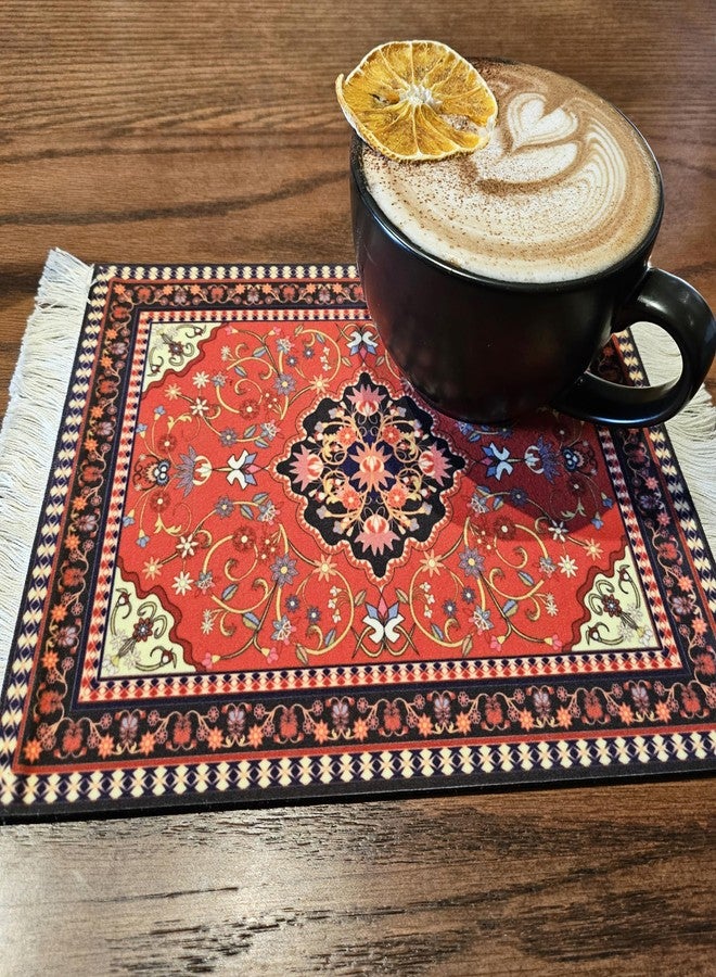 kotoyas Rug Mouse Pads, 4 Pack Woven Rug Persian Style Carpet Mouse Pad for Table Décor - Image 5