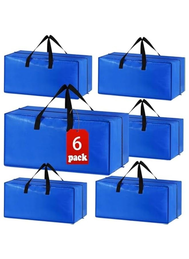 TRASSLE Large Strong Moving Bags with Zippers & Carrying Handles - Water-Resistant - Heavy Duty Storage Tote for Space Saving, Fold Flat, Alternative to Moving Box  - Image 1