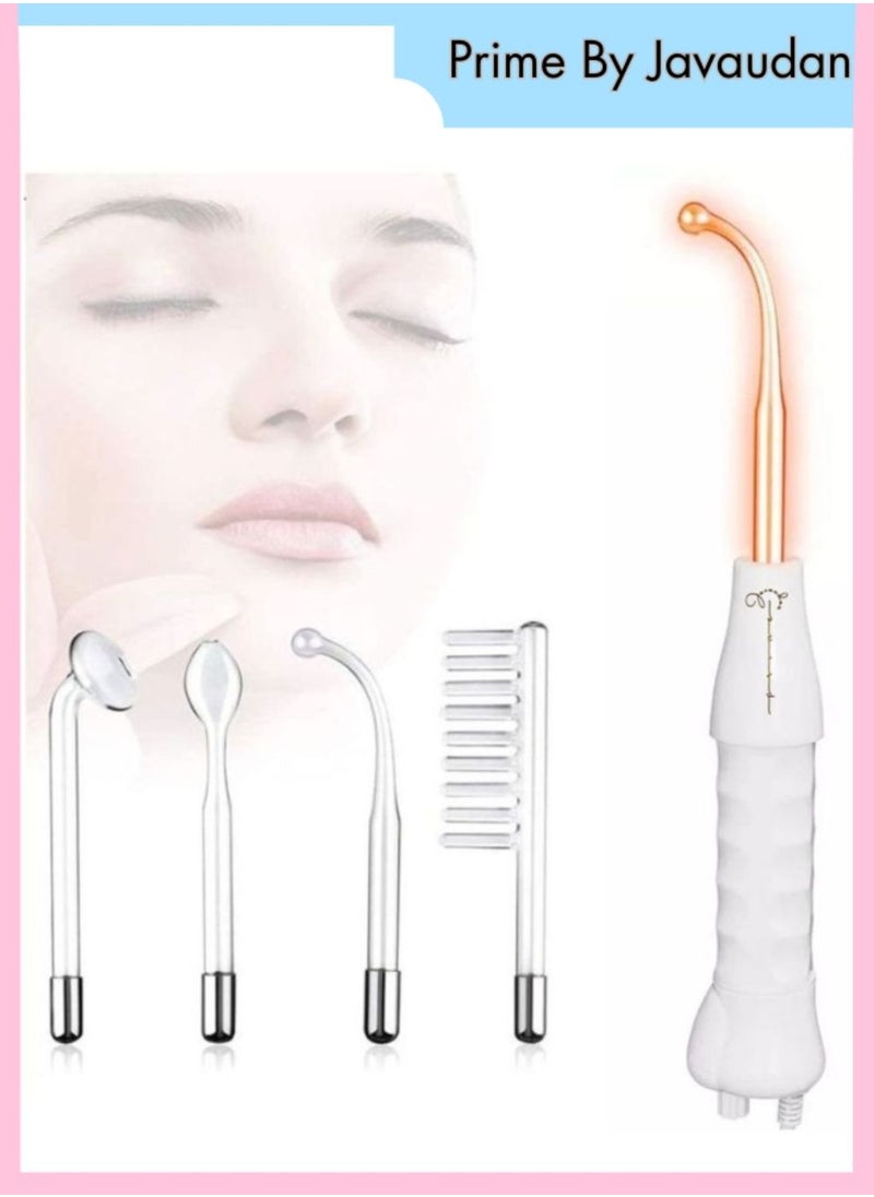 Captaintech 4 in 1 Portable High Frequency Skin Therapy Machine, Blemish & Spot Control, Skin Tightening & Radiance, Wrinkle Reducing Skin Therapy Wand with 4 Different Tubes - Image 1