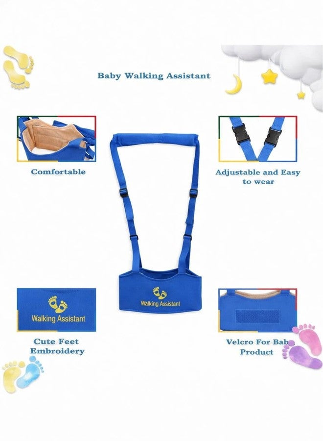 Snugnibble Baby Walking Support Belt - Infant & Toddler Walking Helper with Handle (Blue) - Image 5