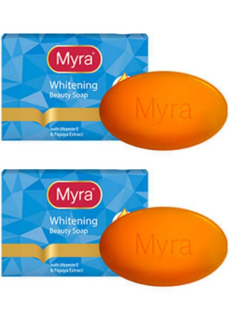 Myra Whitening Soap 90g 2 Pcs - Image 1