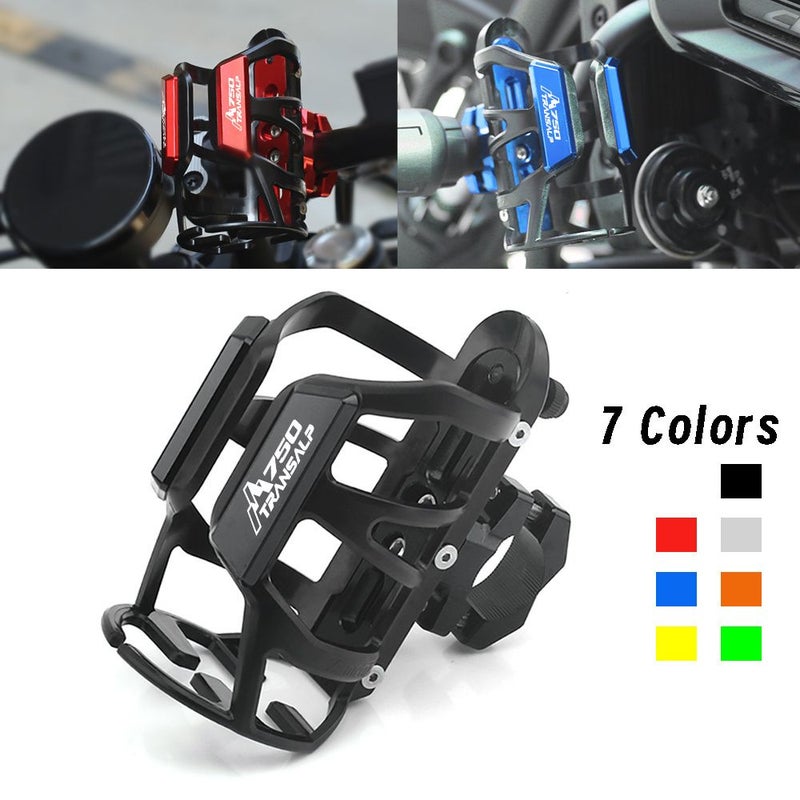 No Logo Red Drink Cup Holder for Honda XL750 Transalp 750 Universal Motorcycle Mount - Image 1