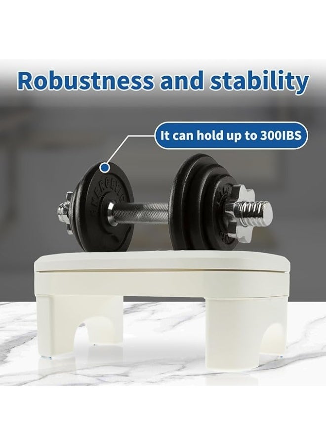 كيلا كرسي مرحاض للجلوس بوضعية القرفصاء الصحيحة ومضاد للإمساك - قابل لتعديل الإرتفاع (6.7-11 إنش / 17-28 سم) للبالغين - مع صندوق تخزين ومضاد للانزلاق وخفيف الوزن - صحي وعملي للاستخدام في الحمام - Image 5