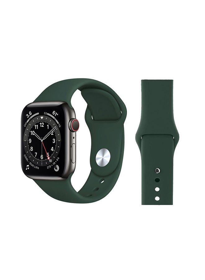 NIBEMINENT Replacement Band For Apple Watch Series 6/SE/5/4/3/2/1 Midnight Green